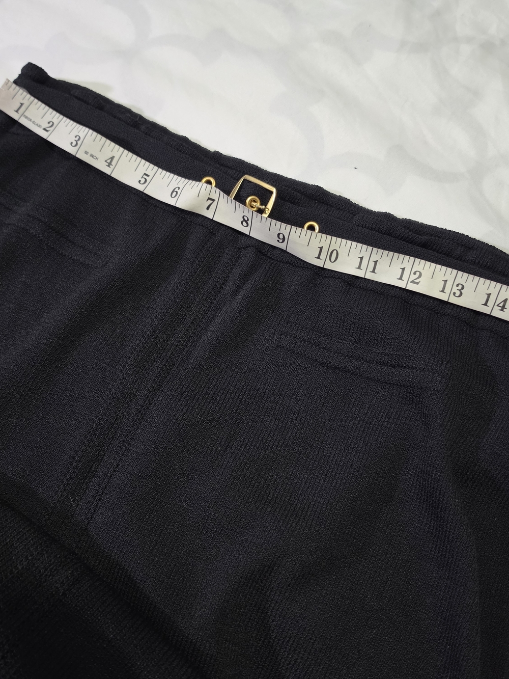 St John Sport by Marie Gray Classic Black Maxi Skirt Size Med - Picture 6 of 9